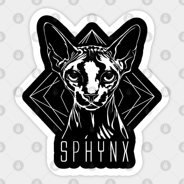 Canadian Sphynx cat portrait Sticker by wilsigns